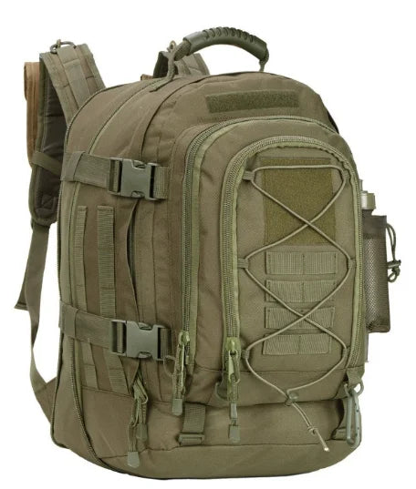 Vaellusreppu 60L – Taktinen Nylon | MOLLE-Järjestelmä | Vettä Hylkivä | 4 Väriä | Vaellus & Telttailu