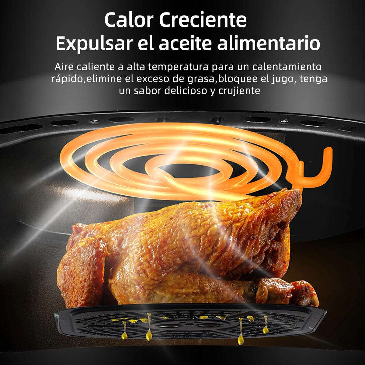 AirFryer 8L 1400W – 360° Kuumailma | 8 Toimintoa | LED | BPA-Vapaa | CE | 1v Takuu | Nopea Toimitus