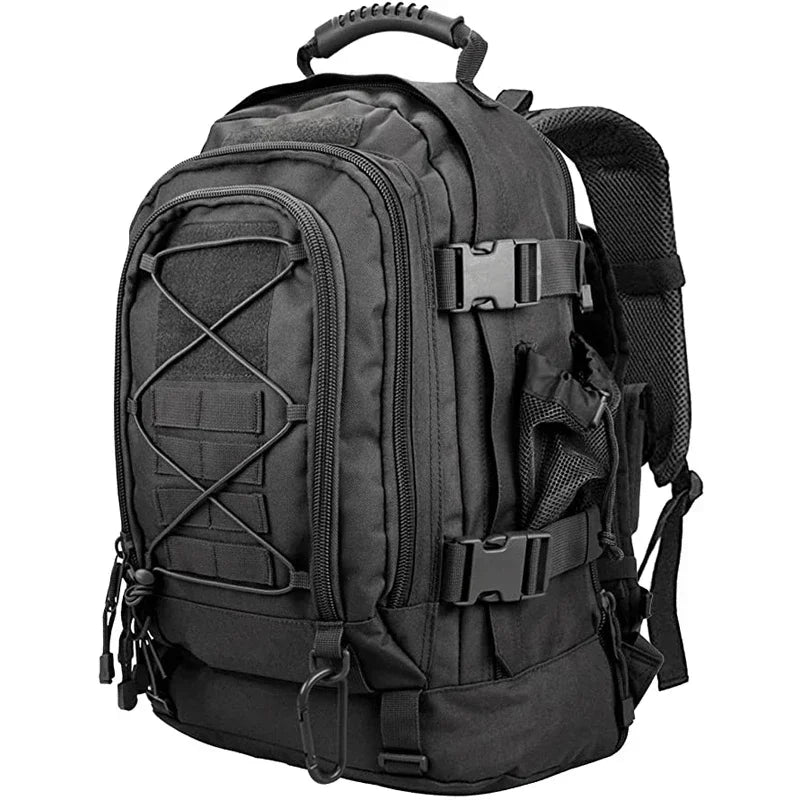 Vaellusreppu 60L – Taktinen Nylon | MOLLE-Järjestelmä | Vettä Hylkivä | 4 Väriä | Vaellus & Telttailu