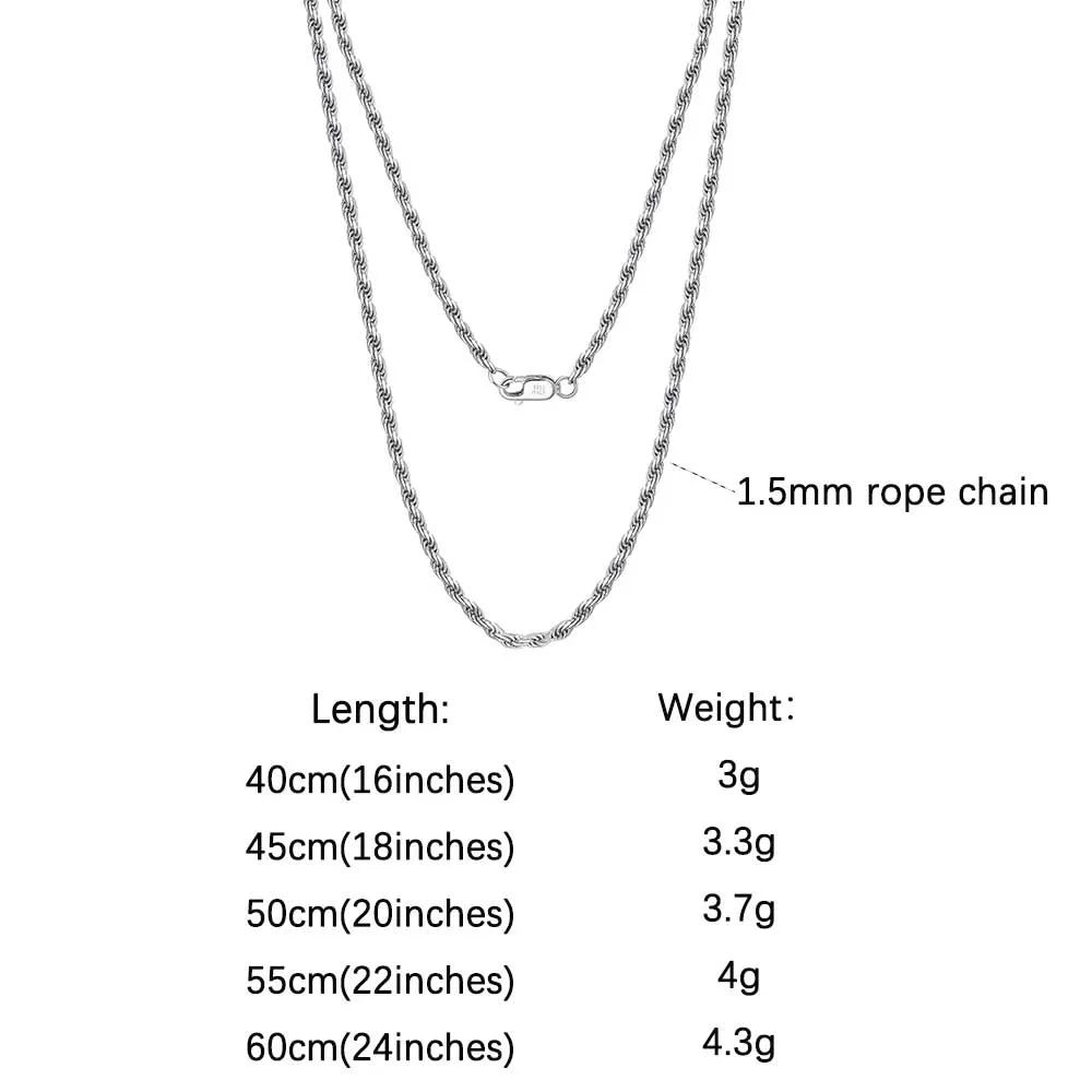 18K Kultapinnoitettu Kaulaketju – 925 Sterling Hopea | 40–60 cm | Hypoallergeeninen | Lahjapaketissa