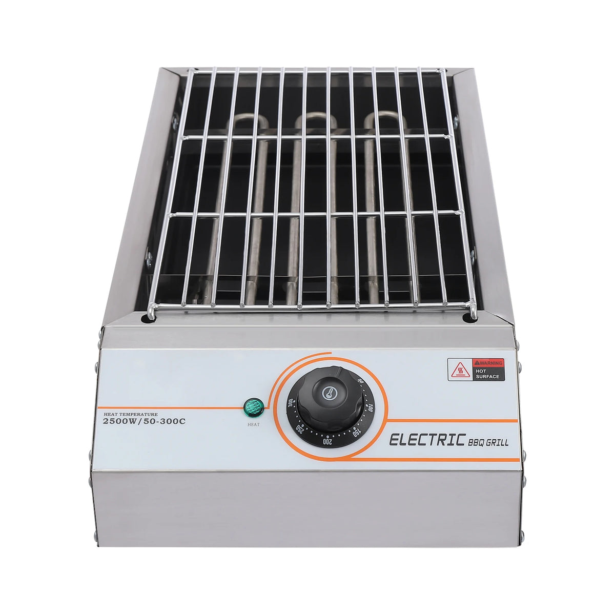 Sähköpöytägrilli 2500W – 50–300°C | Ruostumaton Teräs | Irrotettava Rasva-Alusta | Nopea Toimitus