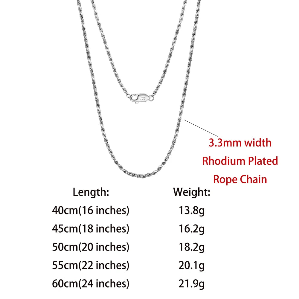 18K Kultapinnoitettu Kaulaketju – 925 Sterling Hopea | 40–60 cm | Hypoallergeeninen | Lahjapaketissa
