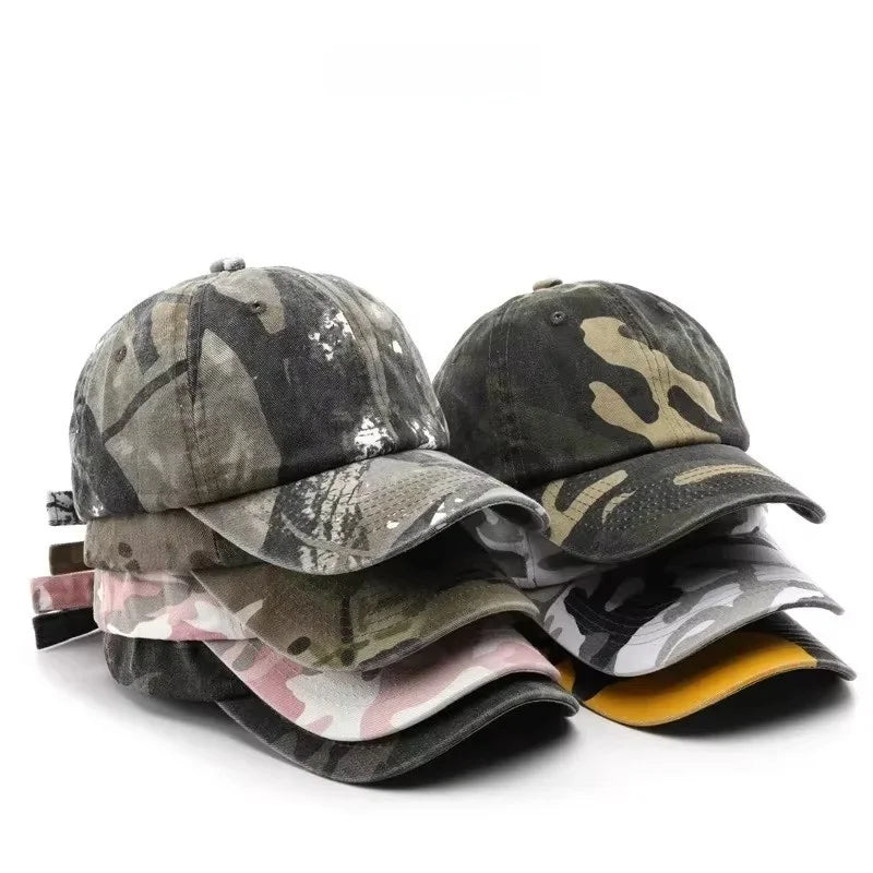 Japanilaistyylinen Camo Lippis – Säädettävä 56–59 cm | 8 Väriä | Polyesteri | Naisille & Miehille