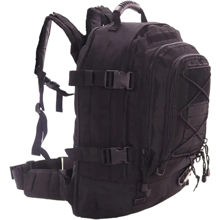 Vaellusreppu 60L – Taktinen Nylon | MOLLE-Järjestelmä | Vettä Hylkivä | 4 Väriä | Vaellus & Telttailu