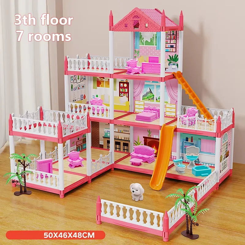 Prinsessalinna Rakennussarja – DIY 3D | 4–14 Huonetta | CE | 3–12 v | Lahja Tytölle
