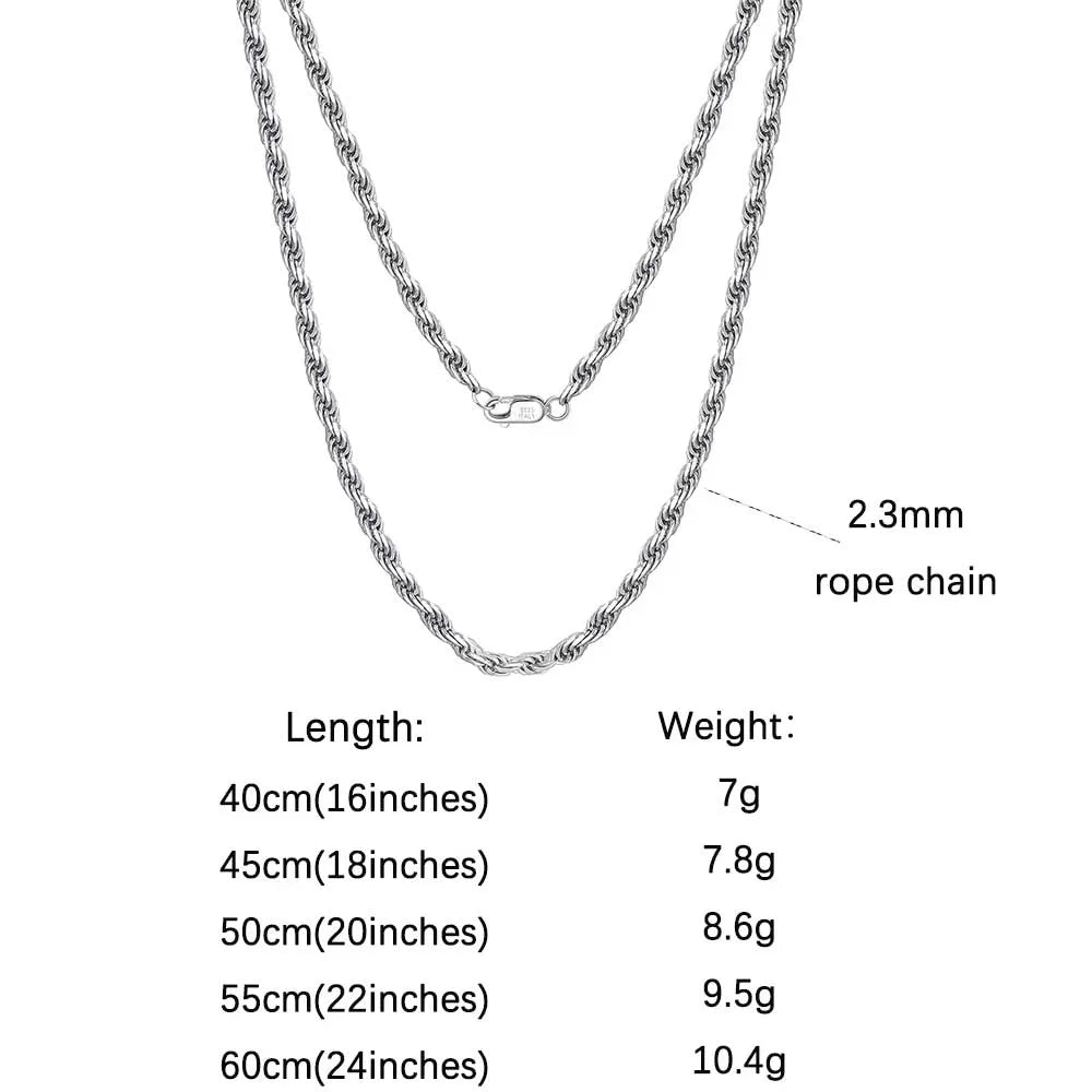 18K Kultapinnoitettu Kaulaketju – 925 Sterling Hopea | 40–60 cm | Hypoallergeeninen | Lahjapaketissa