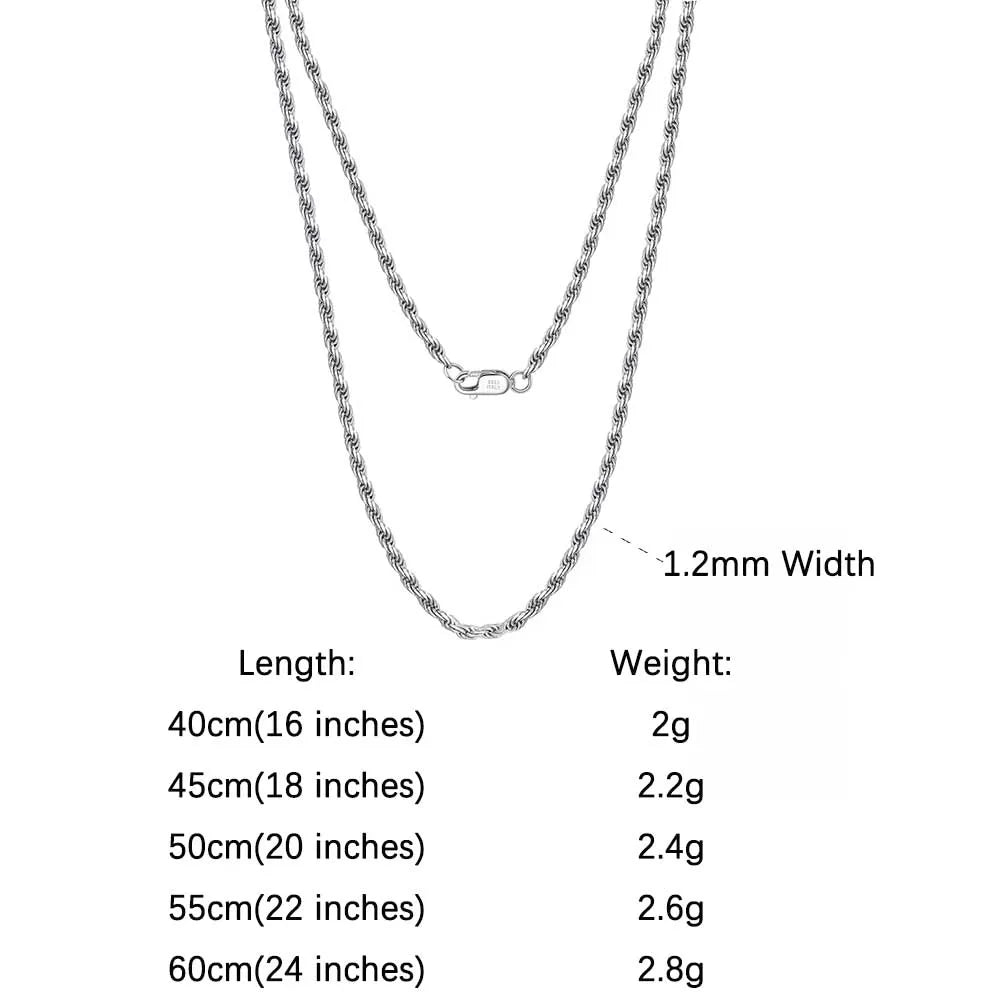 18K Kultapinnoitettu Kaulaketju – 925 Sterling Hopea | 40–60 cm | Hypoallergeeninen | Lahjapaketissa