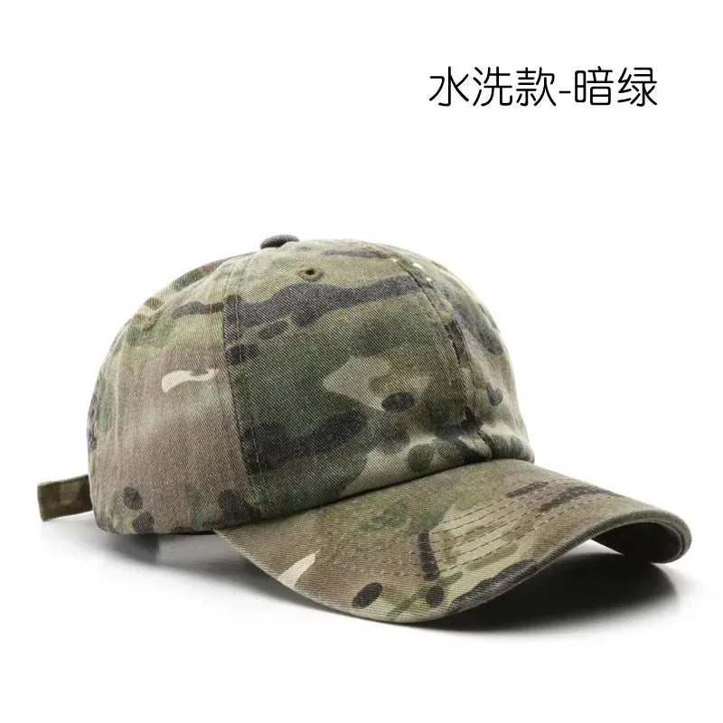 Japanilaistyylinen Camo Lippis – Säädettävä 56–59 cm | 8 Väriä | Polyesteri | Naisille & Miehille