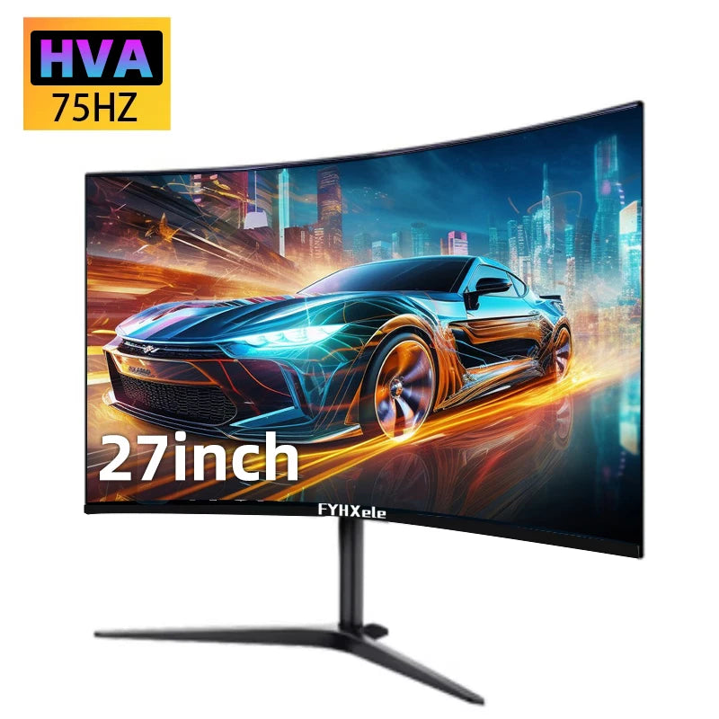 27" Kaareva näyttö – 75 Hz, 2 ms, Full HD 1080p, VA-paneeli **NOPEA TOIMITUS**