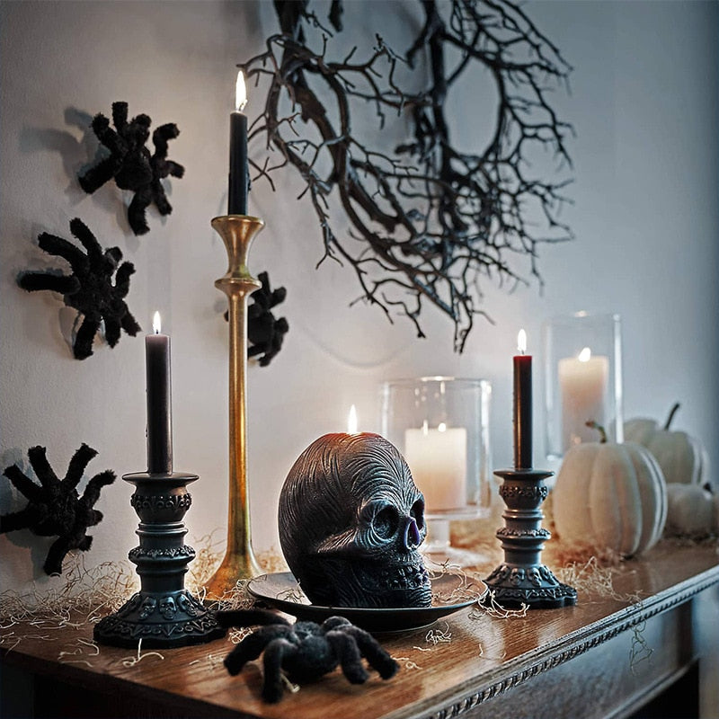 Halloween ovikranssi LED valoilla