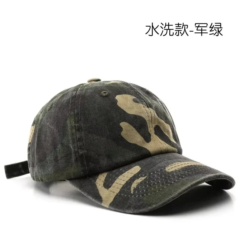 Japanilaistyylinen Camo Lippis – Säädettävä 56–59 cm | 8 Väriä | Polyesteri | Naisille & Miehille
