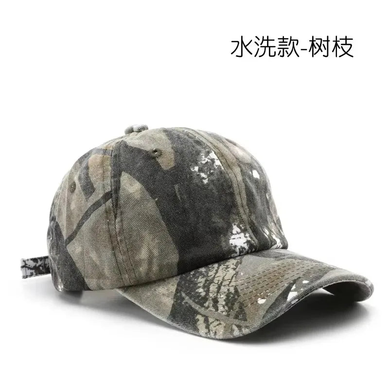 Japanilaistyylinen Camo Lippis – Säädettävä 56–59 cm | 8 Väriä | Polyesteri | Naisille & Miehille