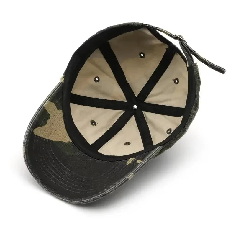 Japanilaistyylinen Camo Lippis – Säädettävä 56–59 cm | 8 Väriä | Polyesteri | Naisille & Miehille