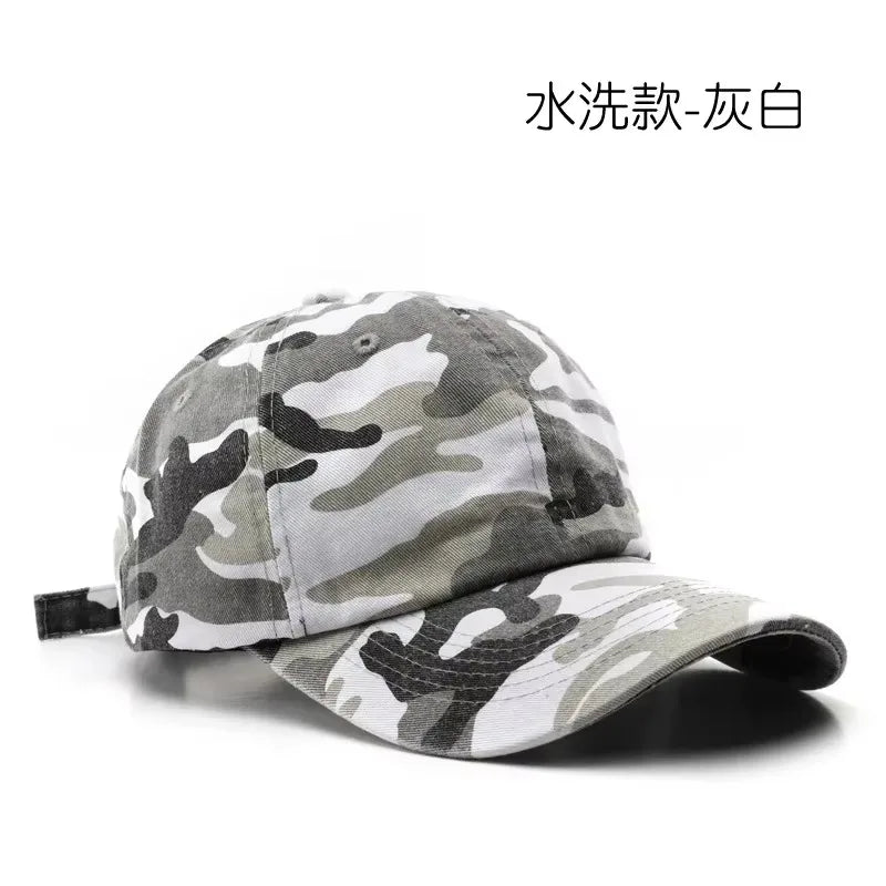 Japanilaistyylinen Camo Lippis – Säädettävä 56–59 cm | 8 Väriä | Polyesteri | Naisille & Miehille
