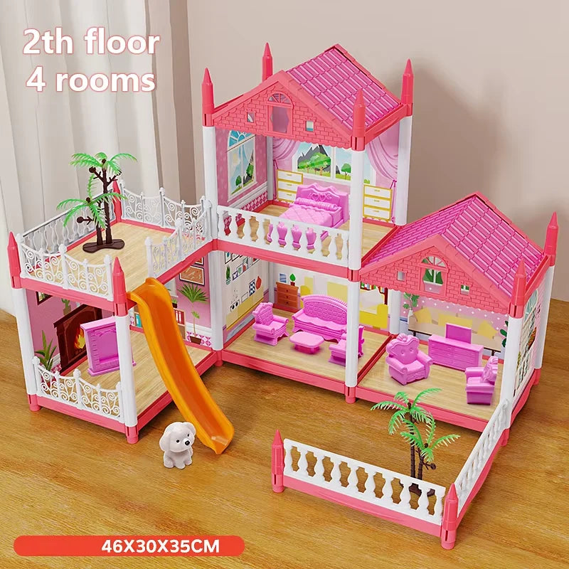 Prinsessalinna Rakennussarja – DIY 3D | 4–14 Huonetta | CE | 3–12 v | Lahja Tytölle
