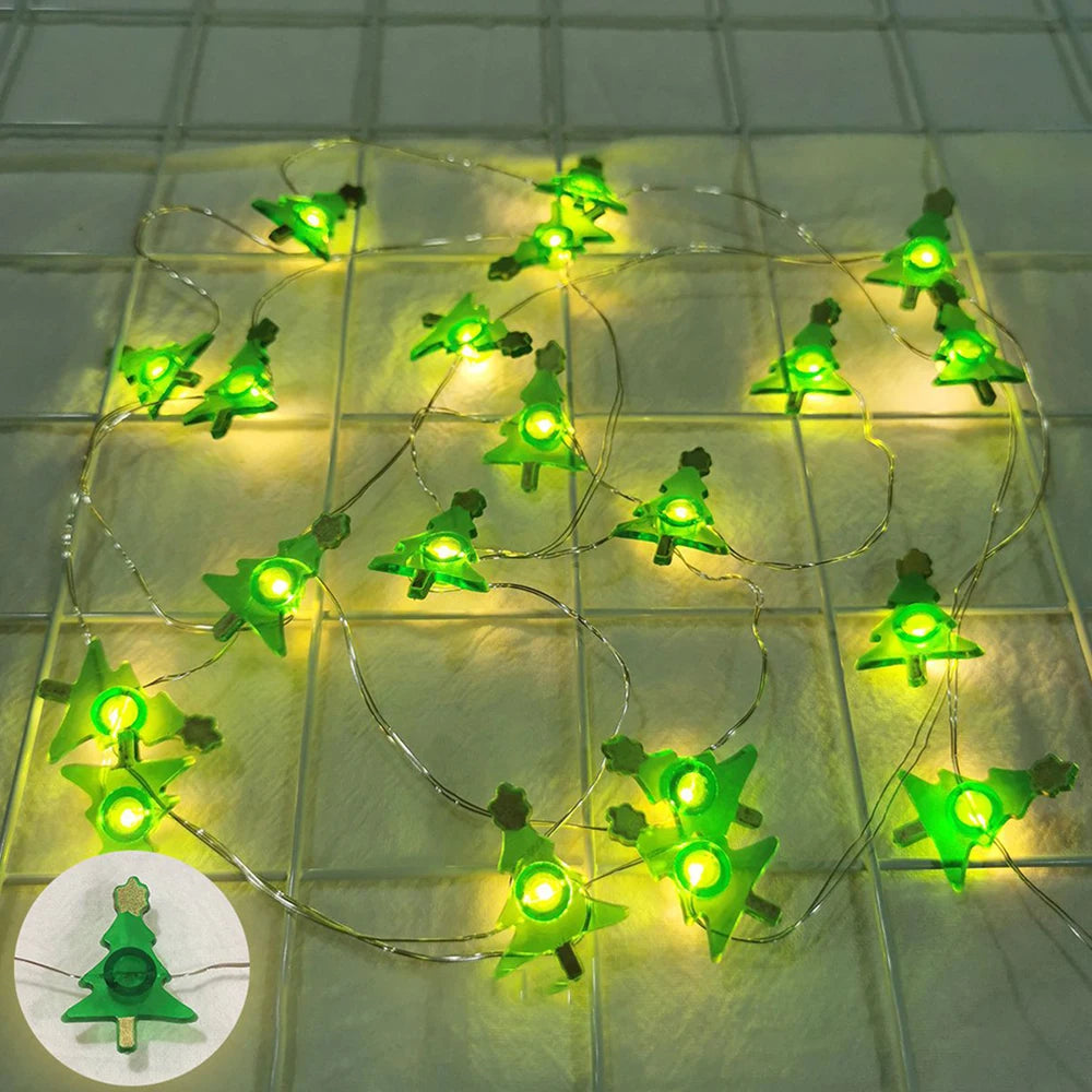 Jouluinen LED-valosarja – joulupukki, lumiukko, kuusi tai poro