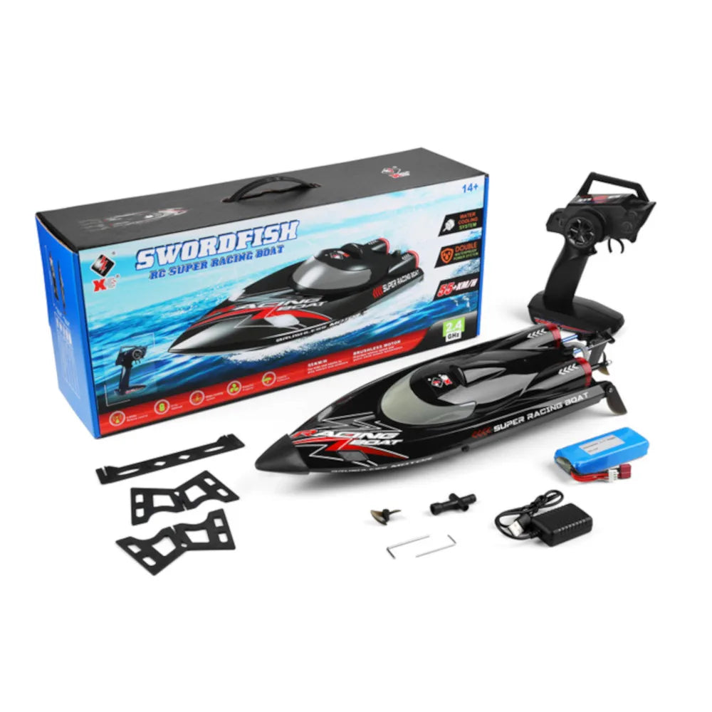 RC-Vene  – 60 km/h | Harjaton Moottori | LED-Valot | Vesijäähdytys | 6 kk Takuu