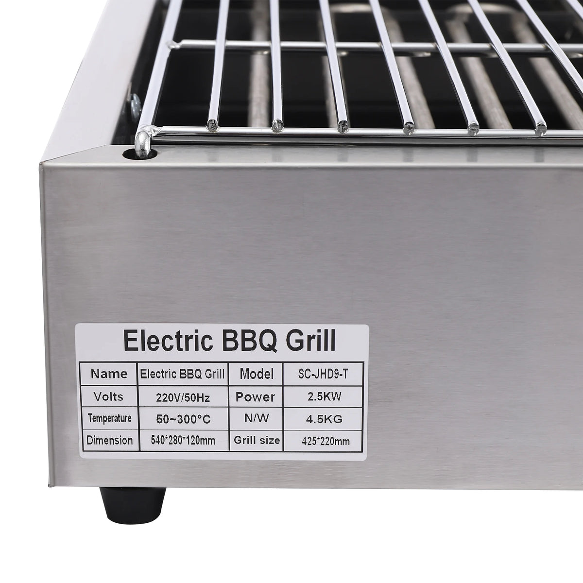 Sähköpöytägrilli 2500W – 50–300°C | Ruostumaton Teräs | Irrotettava Rasva-Alusta | Nopea Toimitus