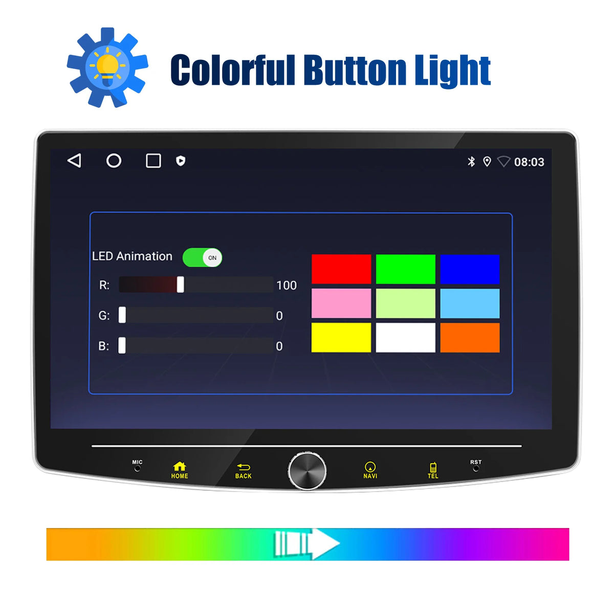 Yleismallinen Autosoitin 10" 1DIN – Android 15 | 4/64 Gt | CarPlay & Android Auto | GPS | WiFi