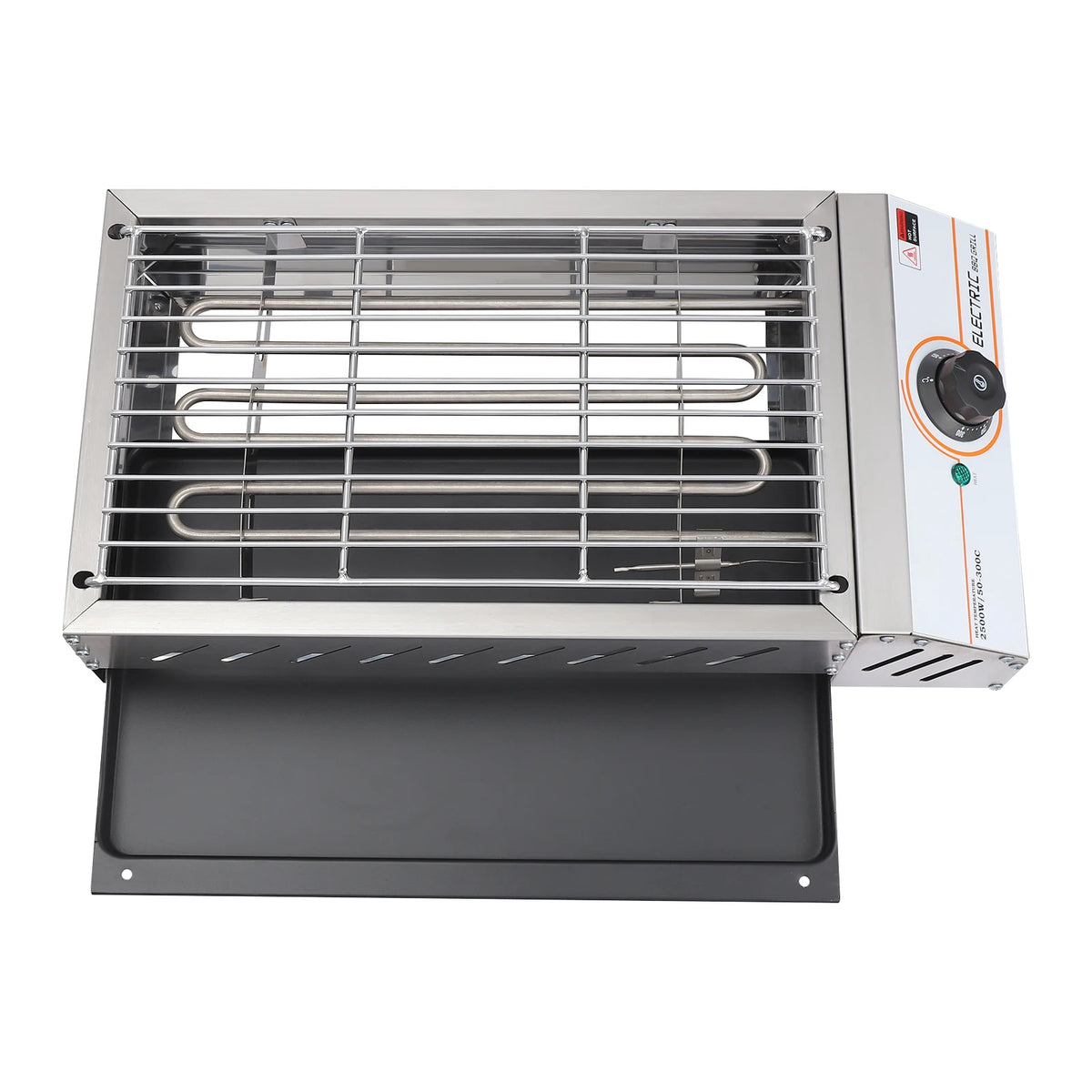 Sähköpöytägrilli 2500W – 50–300°C | Ruostumaton Teräs | Irrotettava Rasva-Alusta | Nopea Toimitus